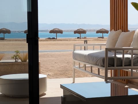 Front Row Soma bay Cabana Near Sandy Beach & Pool