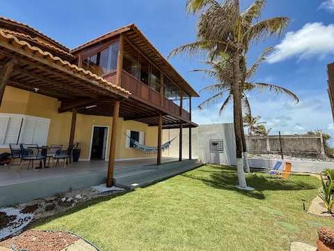 Ocean Balcony Maracajaú 4qt w/ air-conditioning