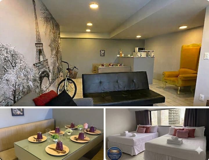 609 ​ Luxo Master Em Paris(54m²)amplo E Romântico! - Recife