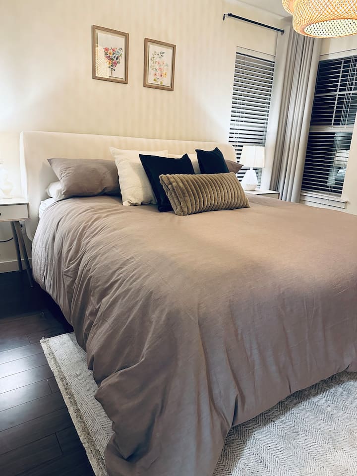 Kingsize bed met medium stevig matras voor een goede nachtrust