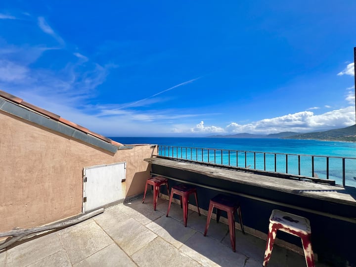 T2 Duplex Hyper-centre, Exceptionnelle Vue Mer - L'Île-Rousse