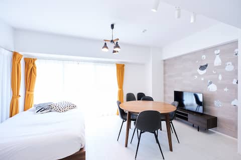 B-1【Great Access】6m walk Togoshi|Modern 6pax|WiFi