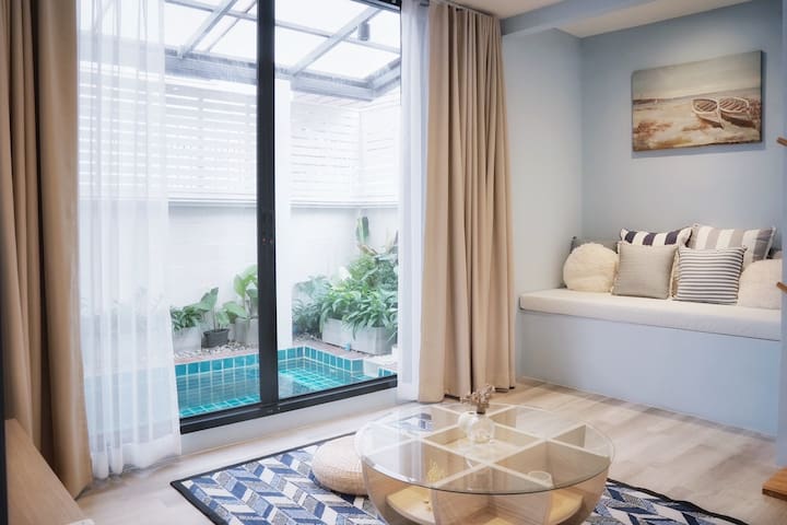 Homey 3 br with pool, 1 stop from Iconsiam