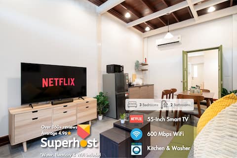 Peaceful Earth-Tone 3BR in Chinatown | Near MRT
