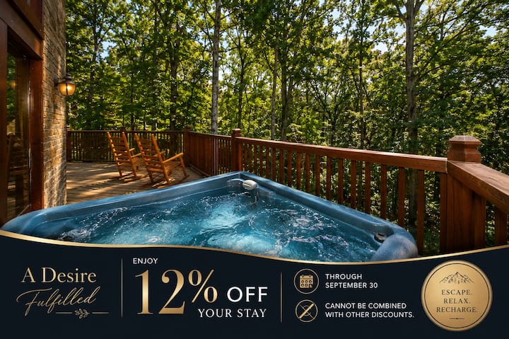 2 Dormitorios Con Cabina De Lujo De 28 Pies Y 18 Pies Techos Lluvia Torre Ducha - Gatlinburg, TN