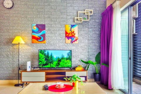 Comfy Family & Work Stay@Setiawalk•PFCC•IOI•LRT