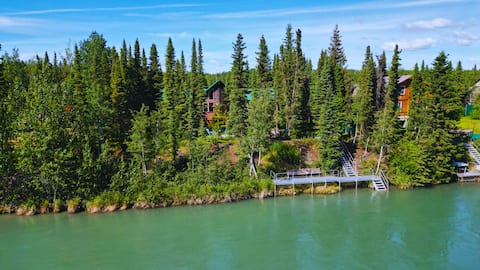 Kenai Riverfront Cabin | Fish, Explore, & Relax