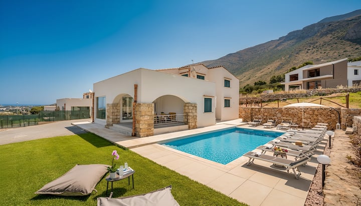 Villa Deluxe Con Piscina Vista Su Scopello Mare - Itália