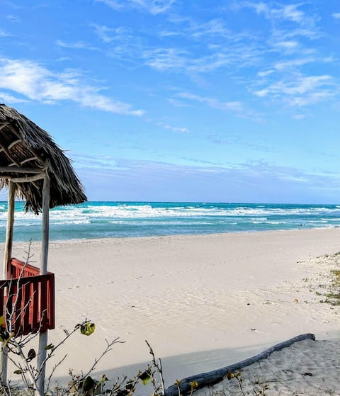 Beach getaway House.Cozy,Central with nice Terrace