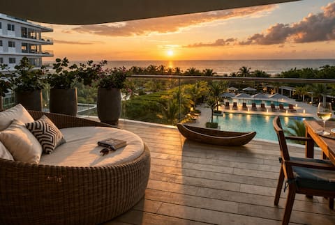 Beachfront | Private Cook | Lounge Balcony