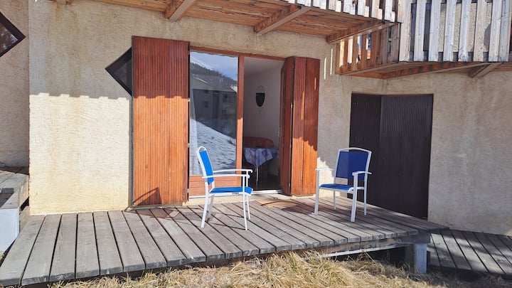 Studio Vue Montagne, Parking Privé. - Vars