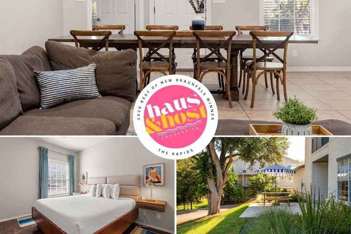 The Rapids | 3b/2b | Sleeps 16+ | Guadalupe River - New Braunfels, TX