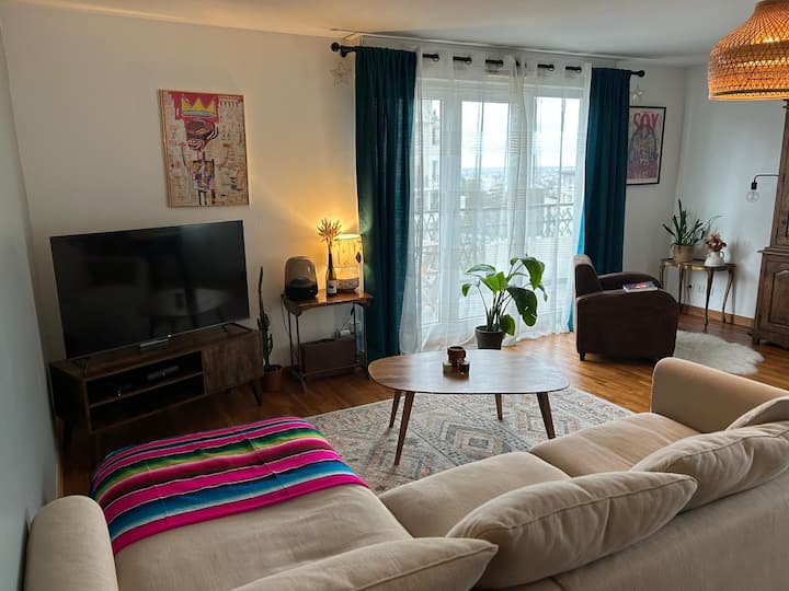 Appartement Lumineux Proche Métro (Balcon Parking) - Montreuil