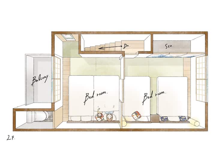 [Maison Mitoyenne Entièrement Rénovée à Osaka] / - Japonia