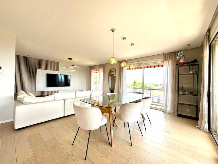 Grand Appartement Luxueux Vue Mer - Piscine 140 M2 - 니스