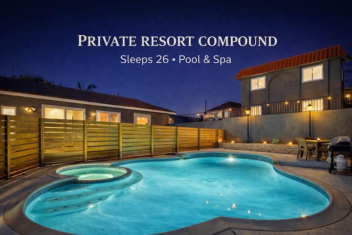 5-units • Sleeps 26 • Pool/spa • Parking •Downtown - Chula Vista, CA