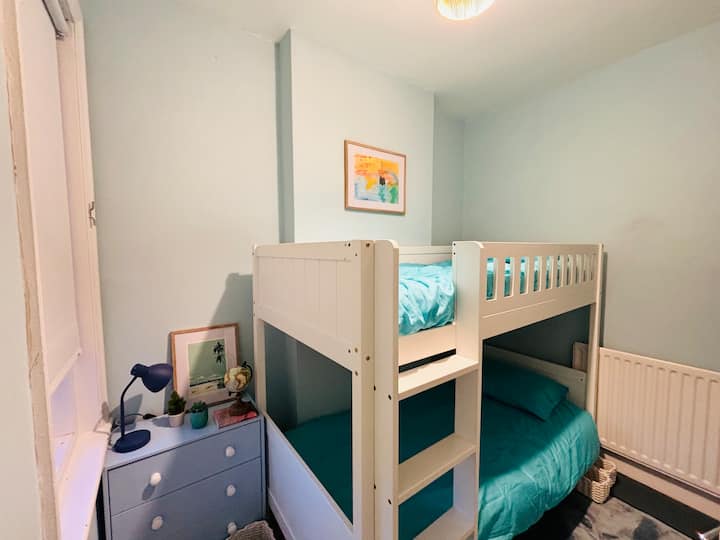 It is a small room for sleeping. The kids usually play upstairs in the attic bedroom