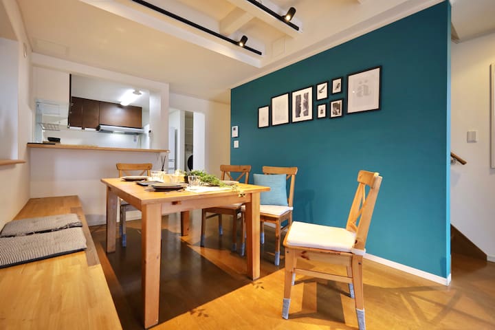 渋谷高級一戸建て、貸切、テラス付き、最大7名