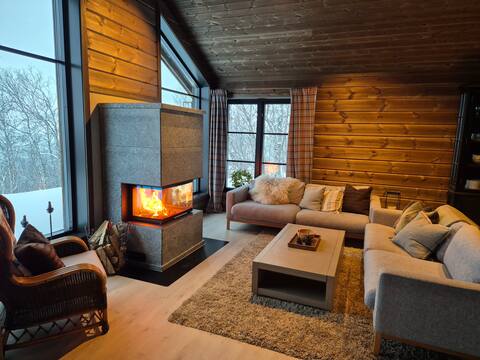 Popular Airbnb listing: New cottage with jacuzzi! Fantastic hiking areas! in Nore Og Uvdal