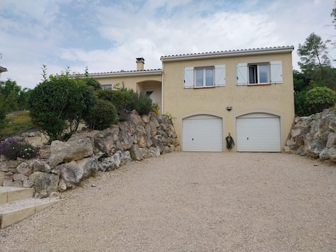 House overlooking the Pyrenees