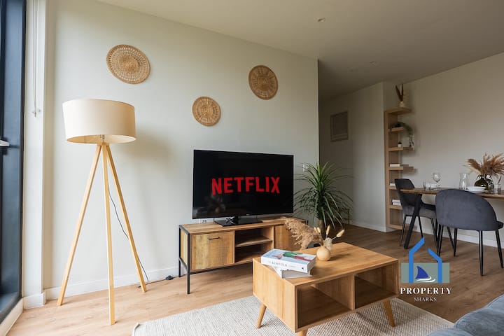 City Condo|terrace|gym|free Parking|manchester - Manchester