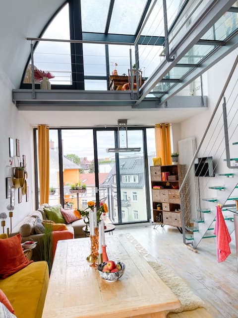 Beliebte Airbnb-Anzeige: Penthouse with roof terraces in München