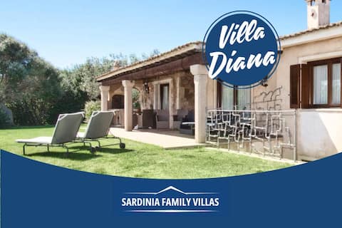 Villa Diana surrounded by greenery