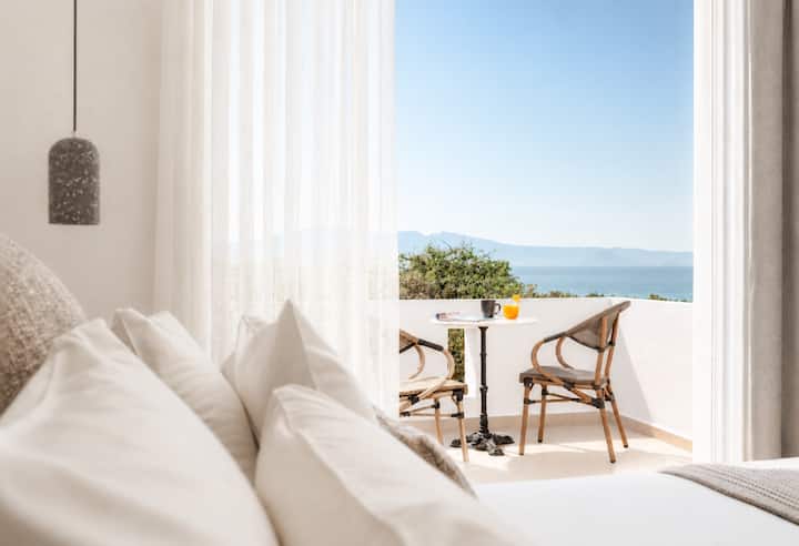 2bdr Seaview Residence W Private Pool | Ammolofos - Naxos