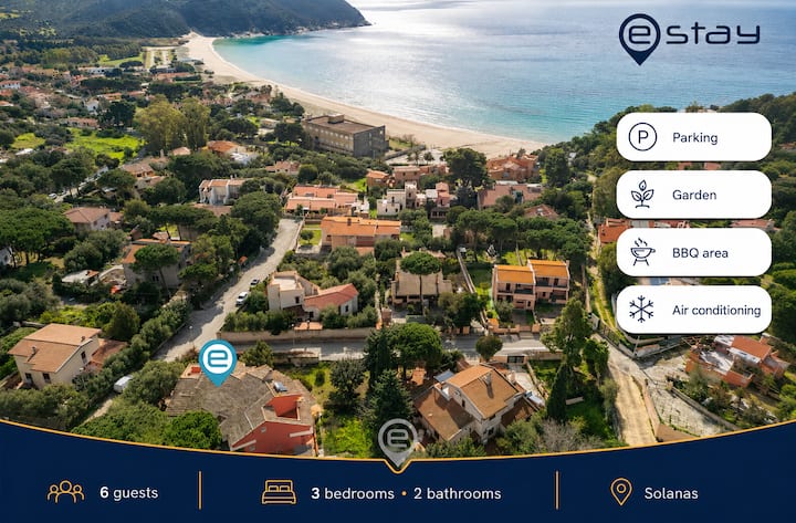 Estay - Domus Gina - Beach Nearby + Bbq + Parking - Solanas