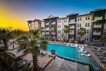 5 min to DT + Beach | Dock, Resort Pool, Gym!