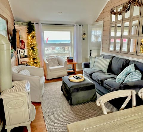 Successful Airbnb property: Bold Oceanfront Cottage w/Pvt Beach ~ Lil Sea Sass in East Sandwich