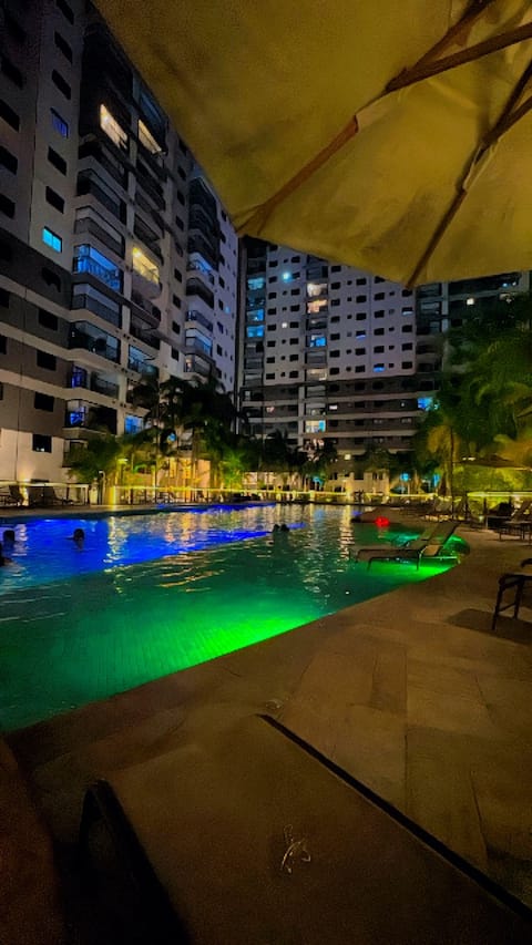 Luxury apartment in Resort with beautiful pool view and air