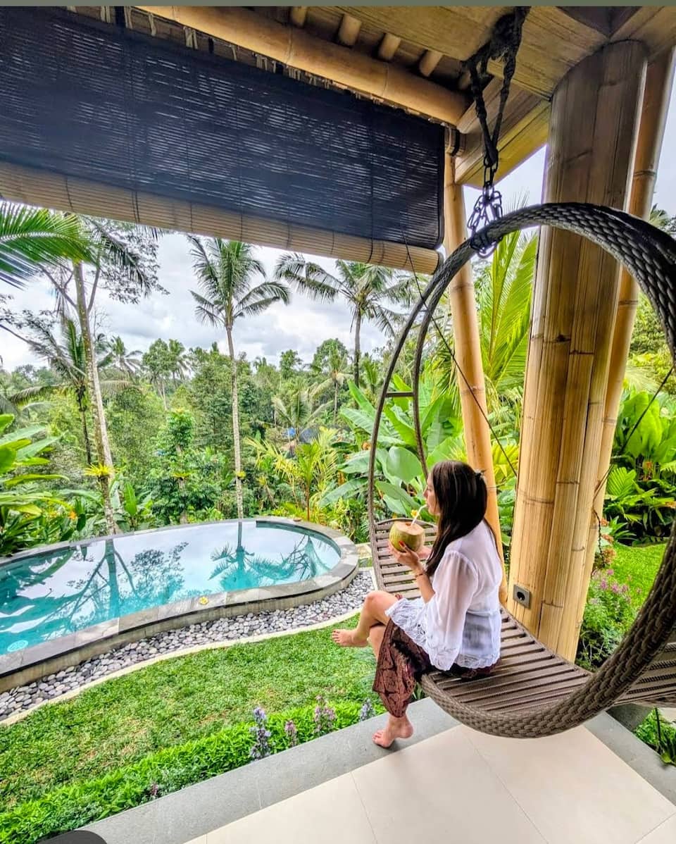 A bamboo villa in the jungle north of Ubud, Tampaksiring, Bali, Indonesia, photo 2 of 10