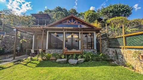 Lakefront eco-friendly house