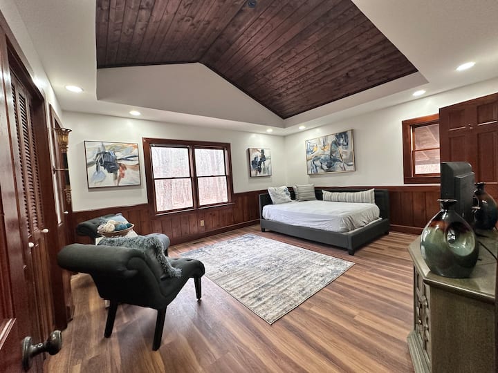 Location_moyenne_durée_entreprise_à_Atlanta_Ga. Vue sur le lac depuis la chambre.