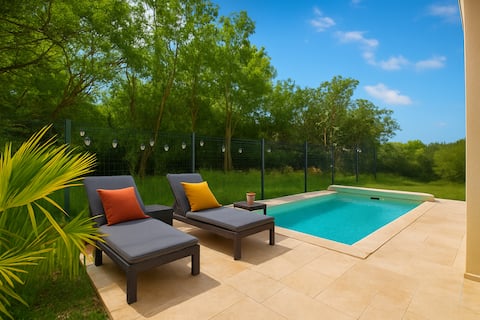 House with swimming pool, near Toulouse, unobstructed view