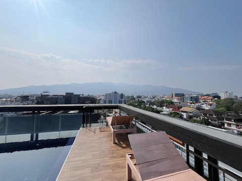 Grove Suite Nimman – Modern 1BR with Rooftop Views