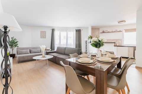 New Chic Home - Parking Privé - Visite Paris - CDG