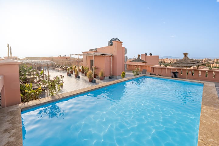 -Stay In 3 Bedroom Duplex - 2 Pools - Marrakech