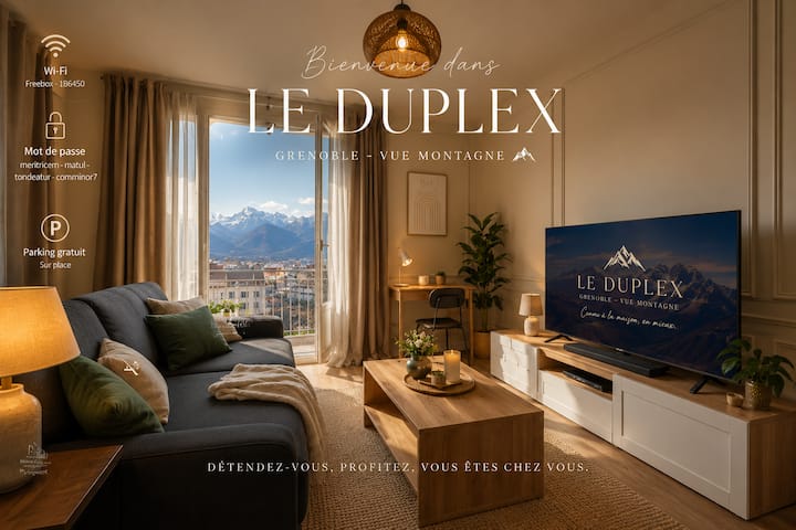 The Duplex-2 Chambres-3 Lits- Free Parking - Grenoble