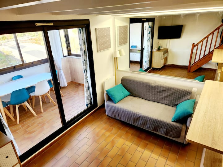 Duplex - Vue Mer Piscine Six Fours -La Coudouliere - Six-Fours-les-Plages