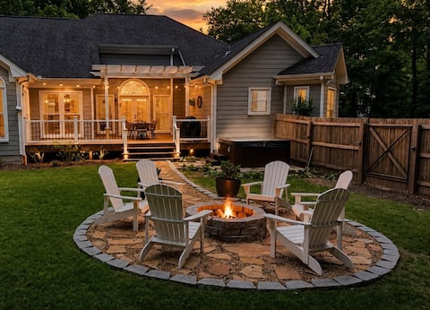 Family Retreat| HotTub, GameRoom, Theater, FirePit