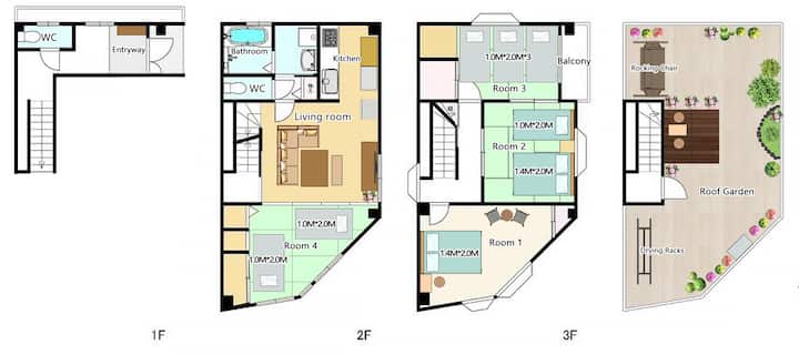 6 Min To Namba, Entire Rental For Up To 10 Guests - Japan
