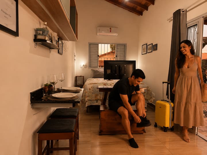 Studio Para Casal C/ Churrasqueira Privativa - Brotas