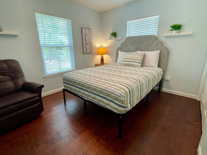 View of the second bedroom from the doorway.