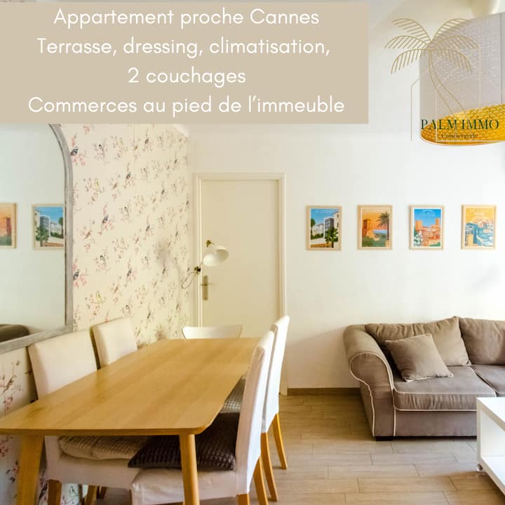 Les Mésanges Charmant T2 Avec Balcon Proche Cannes - Le Cannet