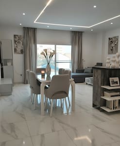 stylish gray apartment sea view 201