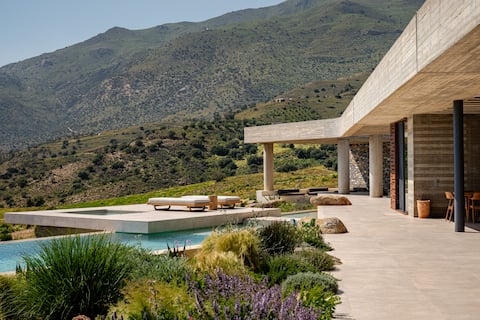 Keras Cliff House | Luxury Retreat | Pool & Padel