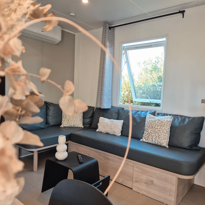 Mobil Home L’ Eden Plage Piscines Camping 5* - Sainte-Marie-la-Mer