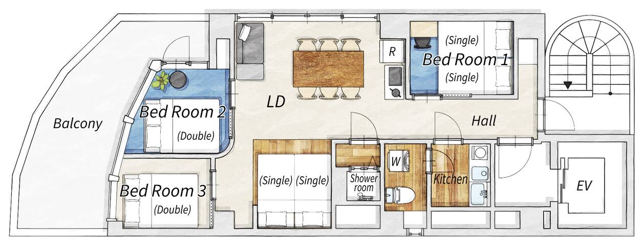 Shinjuku modern haus/max8/6beds gallery image 5